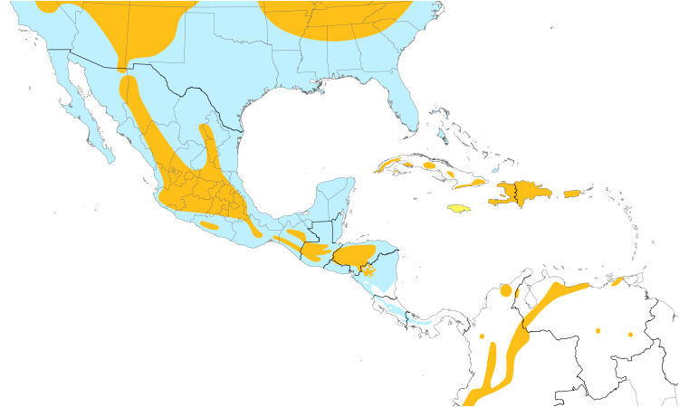 Range Map (Central): Sharp-shinned Hawk