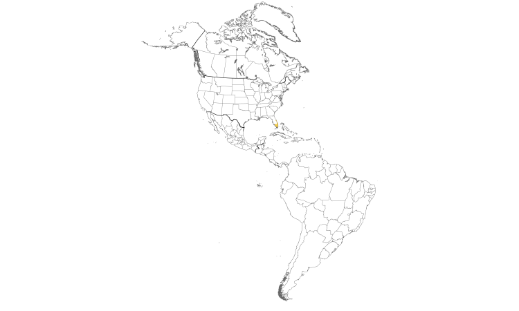 Range Map (Americas): Common Myna