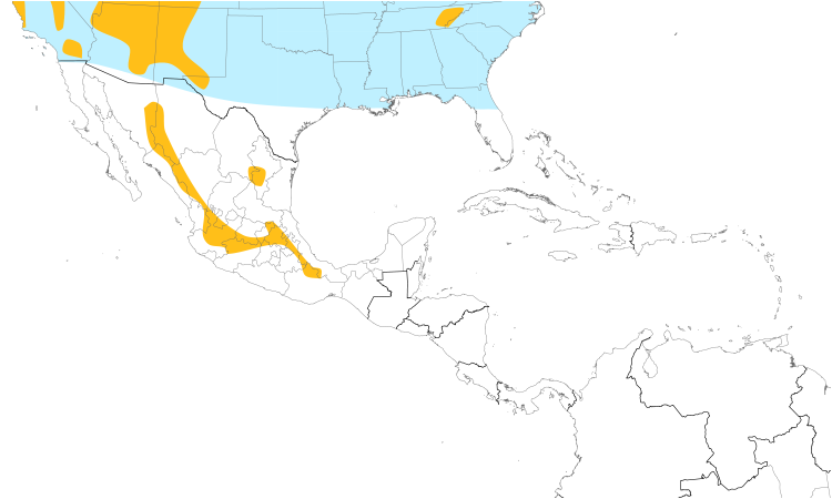 Range Map (Central): Northern Saw-whet Owl