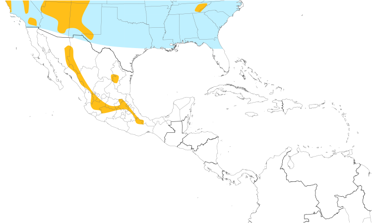 Range Map (Central): Northern Saw-whet Owl