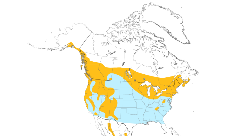 Range Map (North): Northern Saw-whet Owl