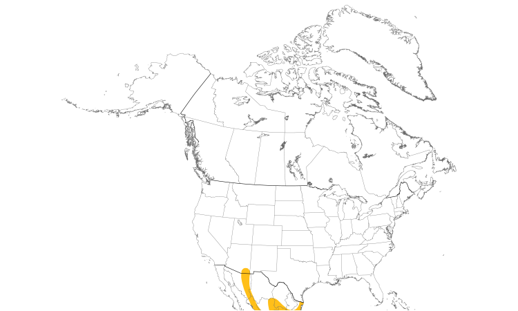 Range Map (North): Botteri's Sparrow