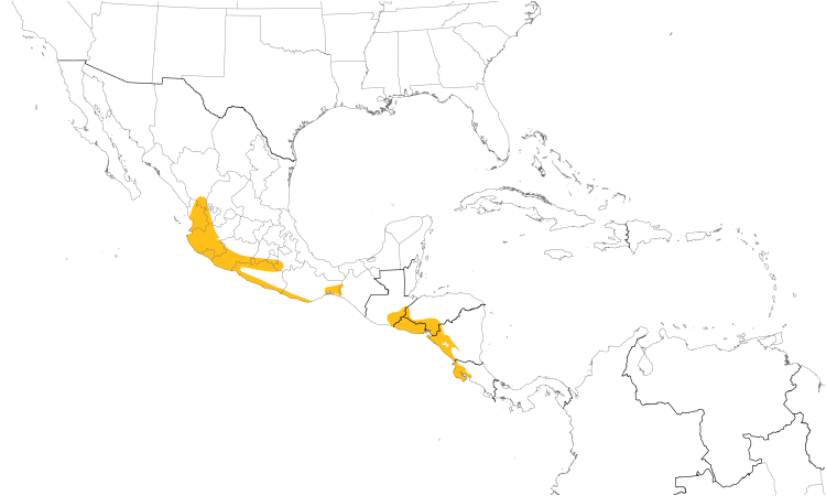 Range Map (Central): Stripe-headed Sparrow