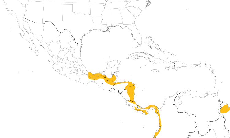 Range Map (Central): Uniform Crake