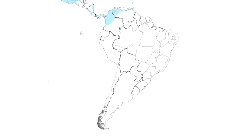 Range Map (South): American Wigeon