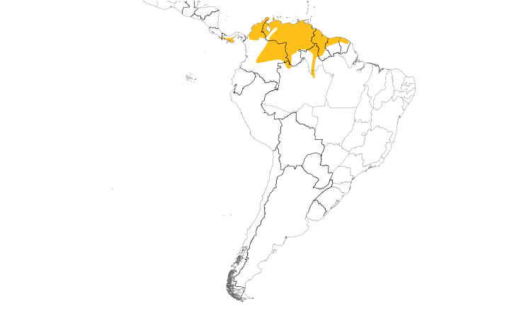 Range Map (South): Brown-throated Parakeet