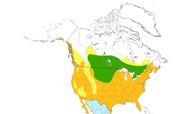 Range Map (North): Great Blue Heron