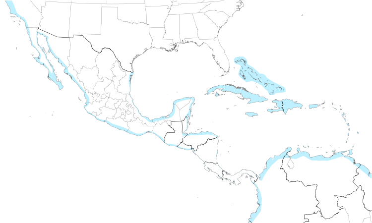 Range Map (Central): Ruddy Turnstone