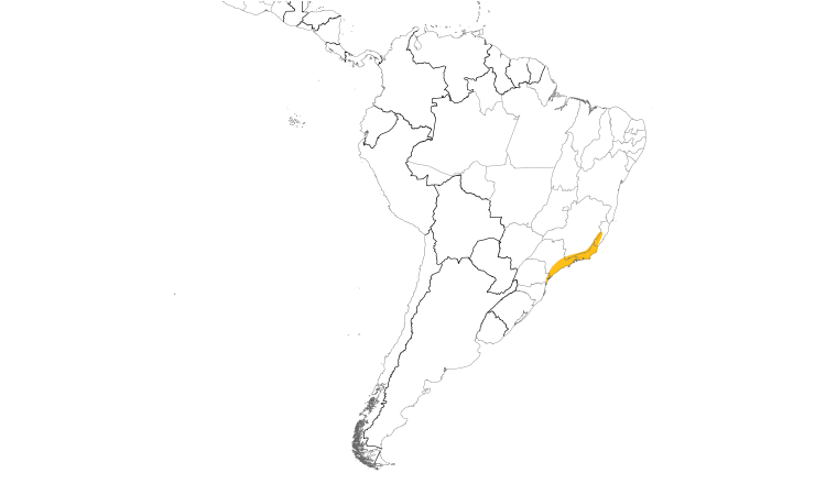 Range Map (South): Half-collared Sparrow