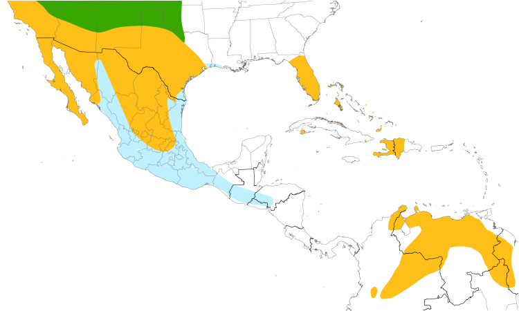 Range Map (Central): Burrowing Owl