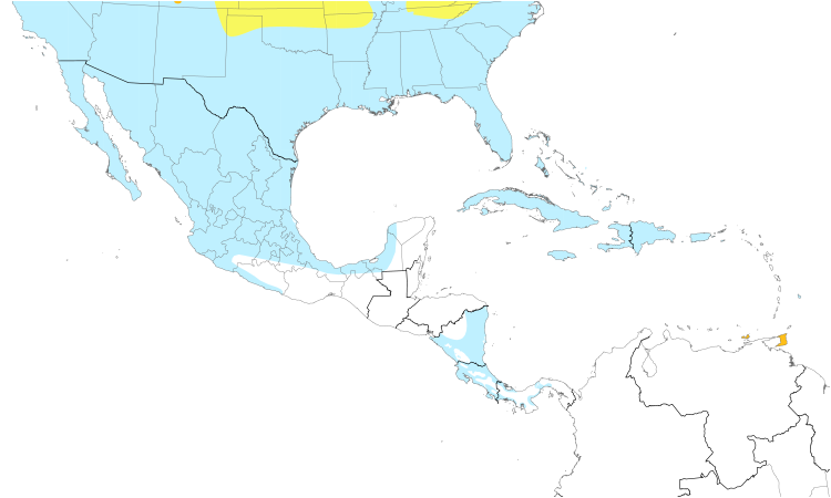 Range Map (Central): Ring-necked Duck