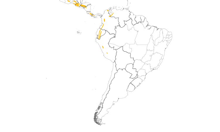 Range Map (South): Barred Parakeet