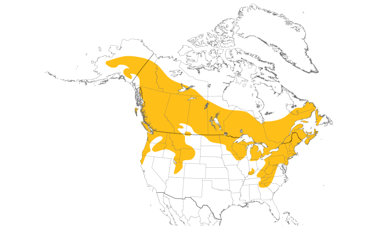 Range Map (North): Ruffed Grouse