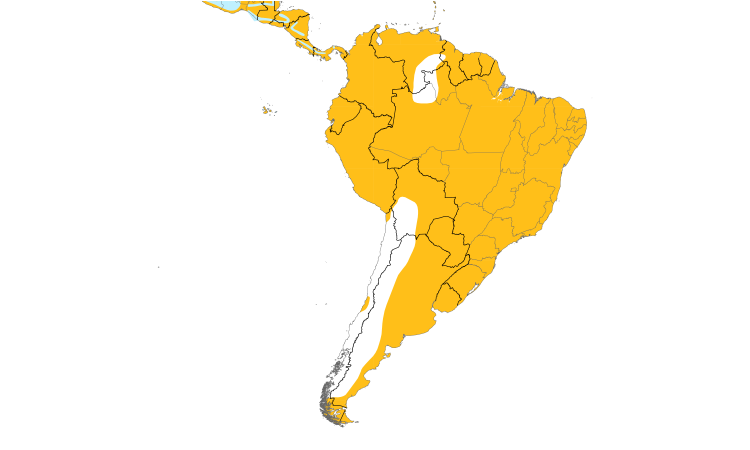 Range Map (South): Cattle Egret