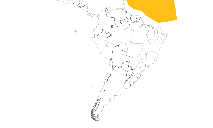 Range Map (South): Bulwer's Petrel