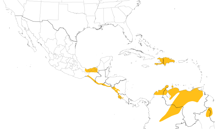 Range Map (Central): Double-striped Thick-knee