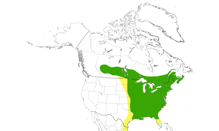 Range Map (North): Quiz Species