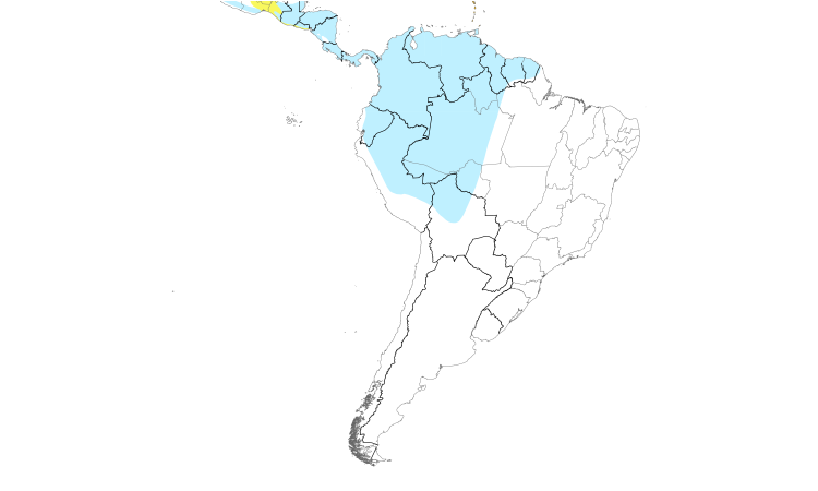 Range Map (South): Quiz Species