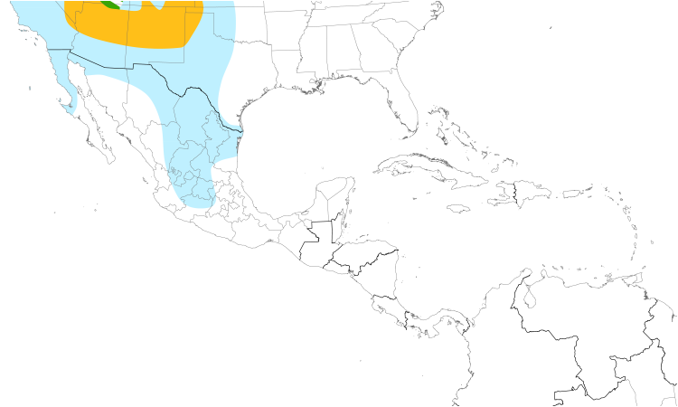 Range Map (Central): Ferruginous Hawk