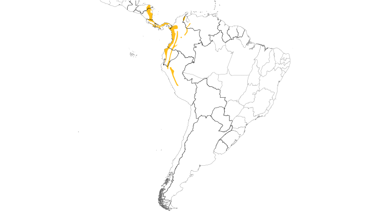 Range Map (South): Scarlet-rumped Cacique