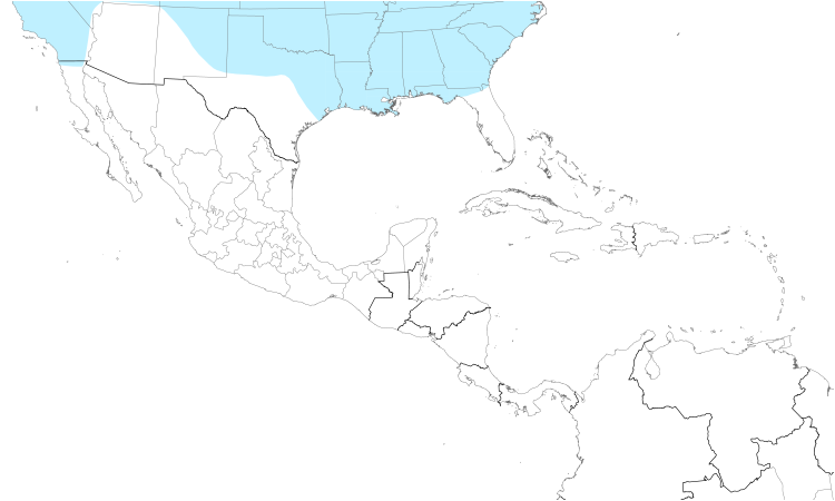 Range Map (Central): Lapland Longspur