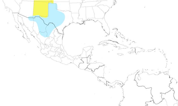 Range Map (Central): McCown's Longspur