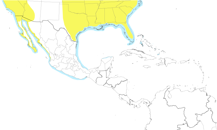 Range Map (Central): Dunlin