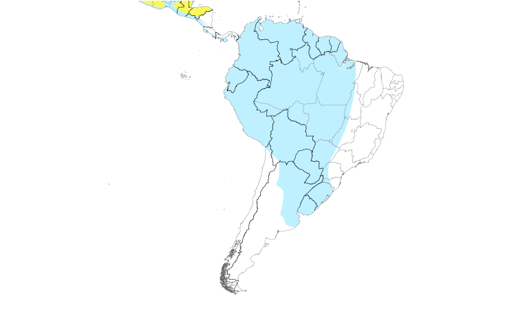 Range Map (South): Stilt Sandpiper