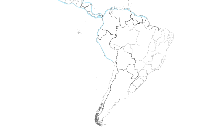 Range Map (South): Western Sandpiper