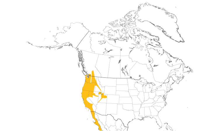 Range Map (North): California Quail