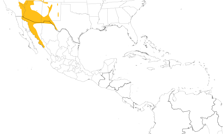 Range Map (Central): Gambel's Quail