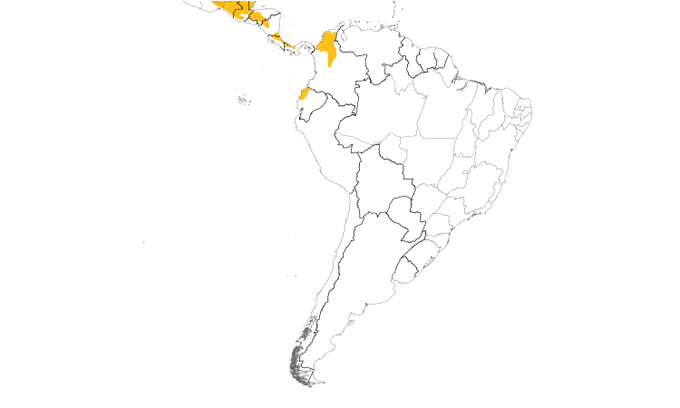 Range Map (South): Band-backed Wren