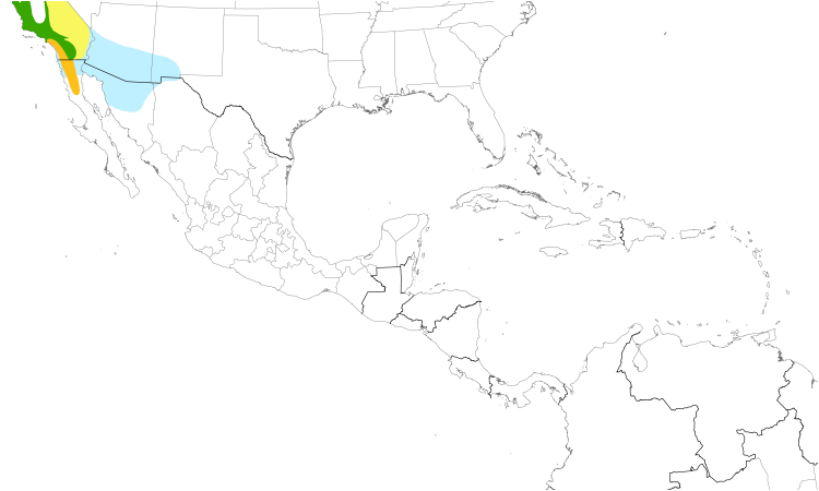 Range Map (Central): Lawrence's Goldfinch