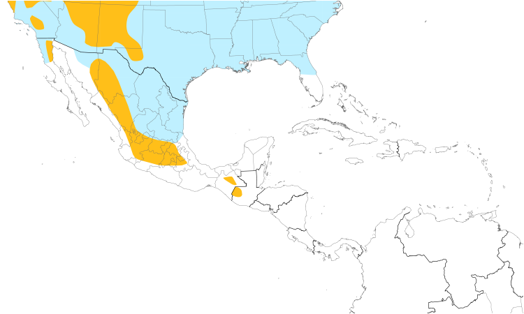 Range Map (Central): Pine Siskin