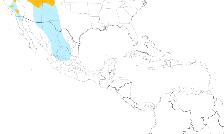 Range Map (Central): Cassin's Finch