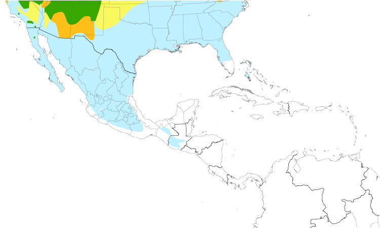 Range Map (Central): Hermit Thrush