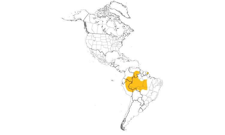 Range Map (Americas): Scale-breasted Woodpecker