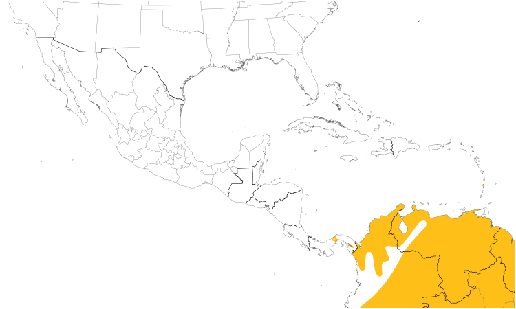 Range Map (Central): Short-tailed Swift