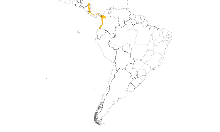 Range Map (South): Bronze-tailed Plumeleteer