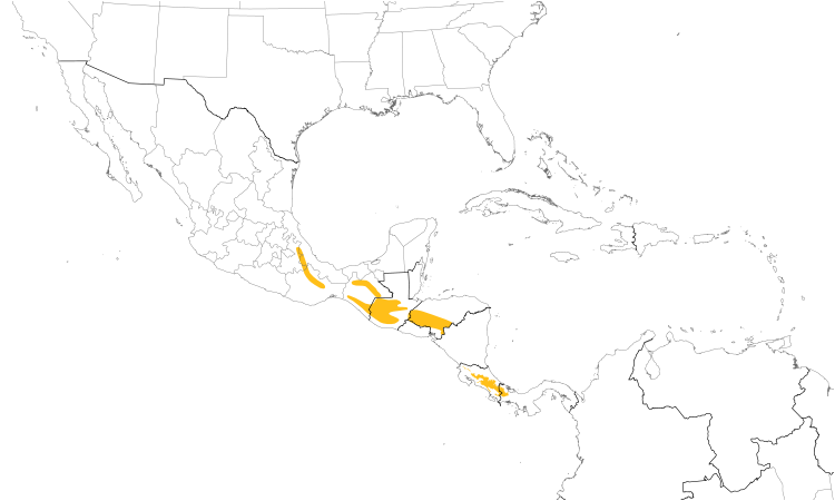 Range Map (Central): Maroon-chested Ground-Dove