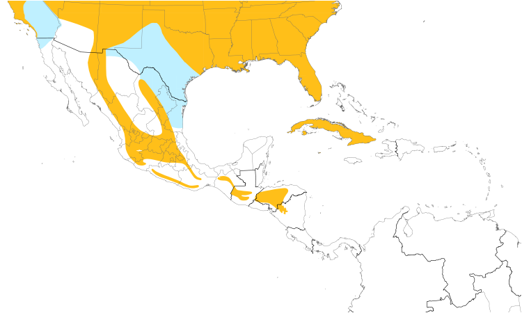 Range Map (Central): Northern Flicker