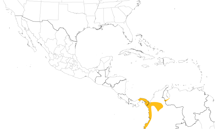 Range Map (Central): Blue Cotinga