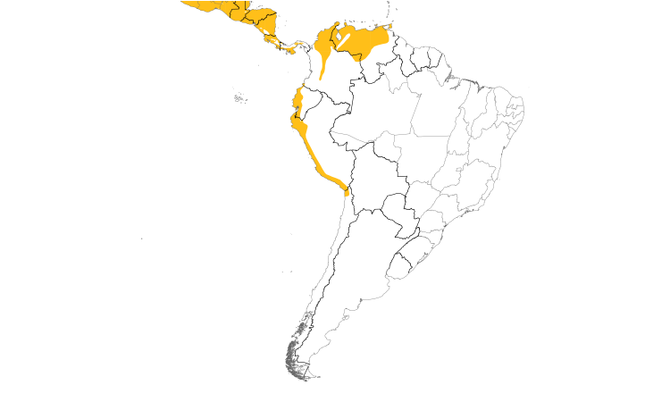 Range Map (South): Groove-billed Ani