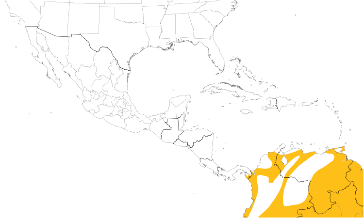 Range Map (Central): Purple Honeycreeper