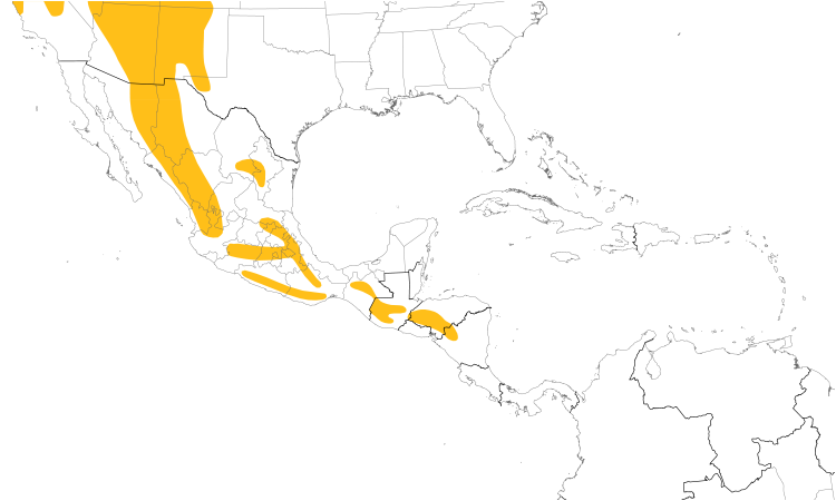 Range Map (Central): Quiz Species
