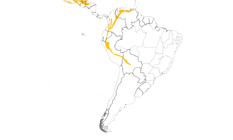 Range Map (South): Green Jay