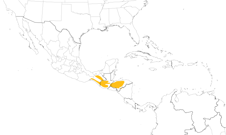 Range Map (Central): Ocellated Quail