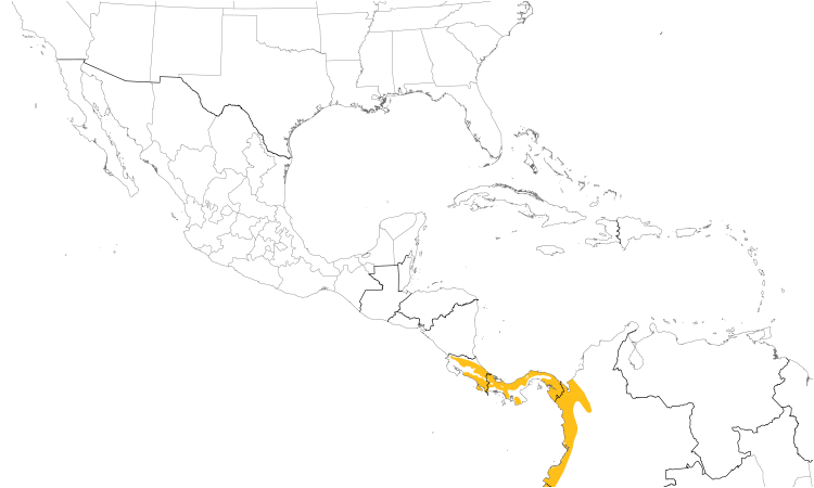 Range Map (Central): Scarlet-thighed Dacnis