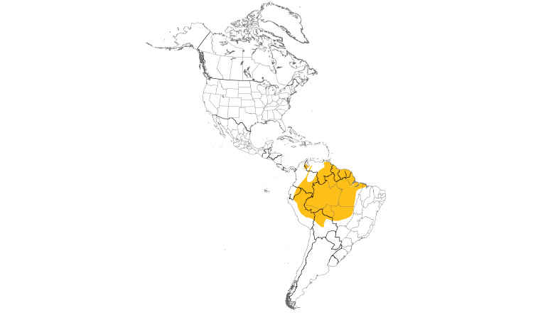 Range Map (Americas): Black Caracara