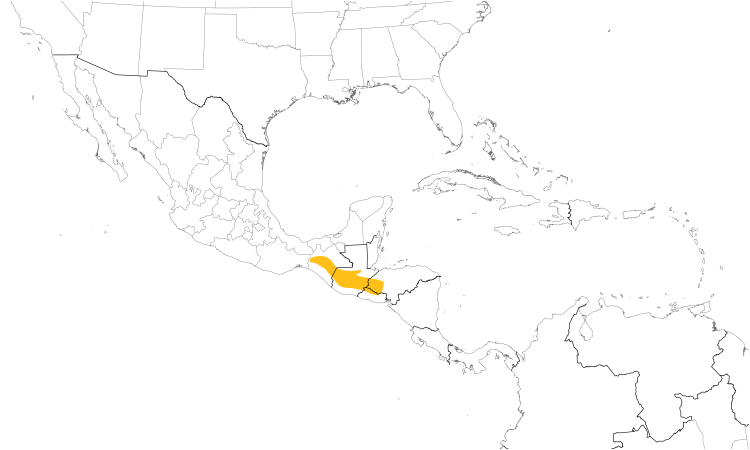 Range Map (Central): Slender Sheartail